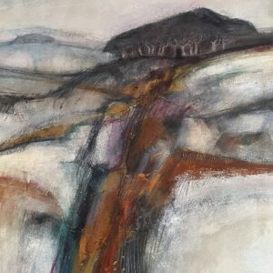 Polly Woolstone: Yorkshire Dales - mixed media on board - 450x470mm  £375