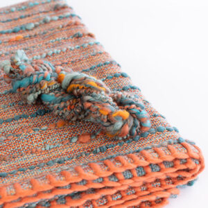 Cassandra Smith: Flow throw handwoven using handspun yarn from studio materials