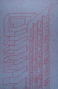 Sally-Anne Stewart OAS: 'Castle' linocut print