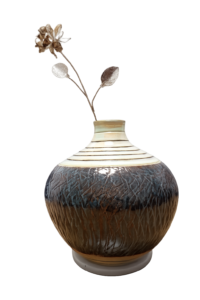 Haleh Walton: Handmade ceramic textured moon jar