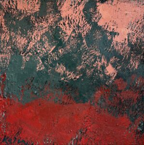 Kelly Washbourne: Cerise 61 x 61cm Oil on canvas