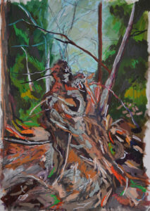 Pete Collins SOA: 'Conjunction 45'. Mixed Media On Paper 2025-26.  594mm x 841mm.