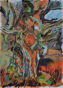 Pete Collins SOA: 'Conjunction 47'. Mixed Media On Paper. 2025-26.  594mm x 841mm.