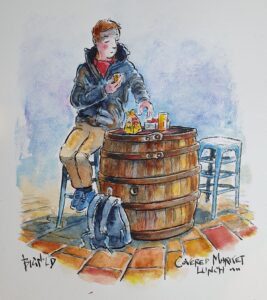 Bruce Bignold OAS: 'A Hasty Student Lunch in the Covered Market!'