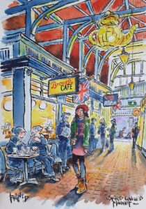 Bruce Bignold OAS: 'Brown's famous 1924 cafe in Oxford's Covered Market.'