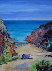 Barbara Payne: Blue Boat, Porthgwarra
