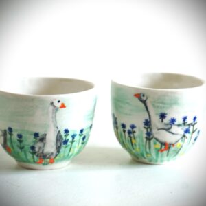 Philippa Norris WOA: Espresso cups again. By having no handles they can be piled up reducing storage space.