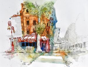 Paul Tomlinson OAS: La Rotonde, Narbonne, France