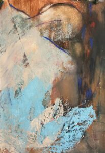 Sheri Stuffle Hill: 'Emergence' acrylic on heavy paper, 38cm (W) x 56cm (H)