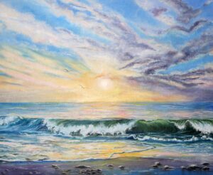 Alina Tazhikenova SOA: Entrancing, oil on canvas