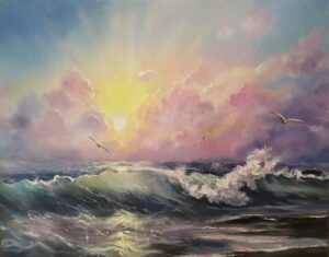 Alina Tazhikenova SOA: Ethereal, oil on canvas