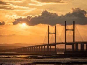 Stuart Feurtado: Prince Charles road bridge in evening light