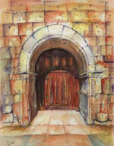 Paul Apte: Church door, Fromista, Spain