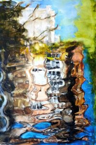 Jane Kelly OAS, SOA: Grandpoint House in mid-summer 2026 Watercolour on paper.