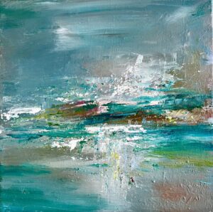 Karen Joy: Oh the light :acrylic 12x12"