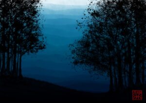 Ed Helliwell SOA: Blue Hills - Digital painting