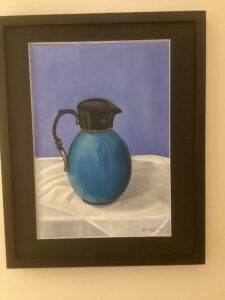 Nicola Bingham: ‘Blue Jug’ oil on canvas - sold
