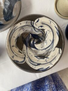 Lucy Ballard OCG: Fish bowl in red stoneware