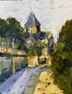 Sue Cashman: Chateaux de Villandry Garden. Oils