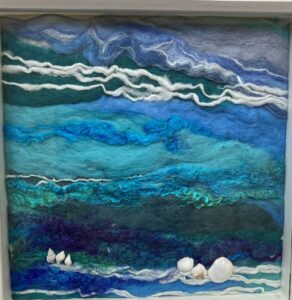 Enid Hugill: Summer Days Isles of Scilly --- Needle Felting