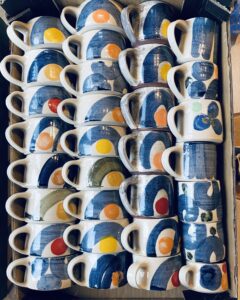 Lucy Ballard OCG: Many mugs in joyous colours