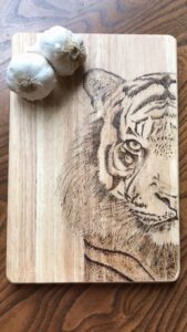 Helen Beech: Tiger board