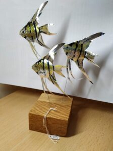 Val Hughes: Angel fish  tin sculpture