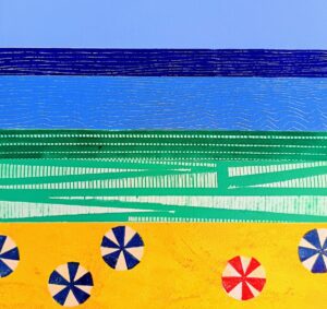 Julie Brown: Slow Down Summer  - monoprint