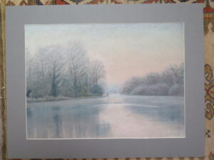 Anne Reavill: Misty Morning on the Thames in winter