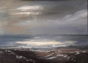 Gail Hanrahan: ‘Held Still’ Acrylic on 70cm x 50cm canvas
