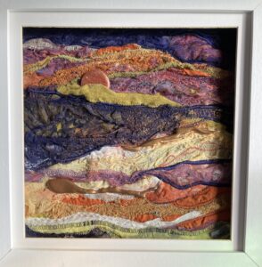 Enid Hugill: Barley Moon --- Textile Art