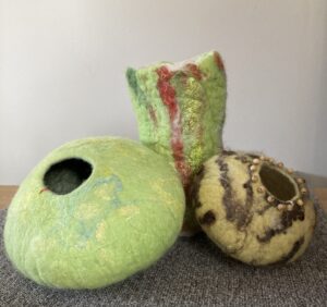 Enid Hugill: Wet Felted Vessels