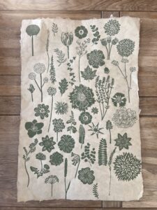 Clodagh Green: English Garden block print