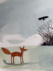 Nicola Durrant OAS: Design for a ceramic plate using gouache and ink