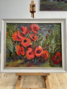Janet Lewendon WOA: Poppies before the wind