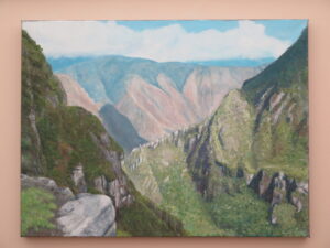 Anne Reavill: View down from Machu Pichu
