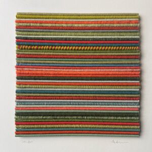 Amanda Benstead OAS, WOA: paper & natural fibres 40 x 40cm