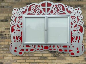 Suzanne O'Driscoll: Noticeboard, public art commission for Marcham Parish Council