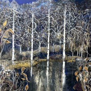 Jessica Parker: Silver Birches at Night