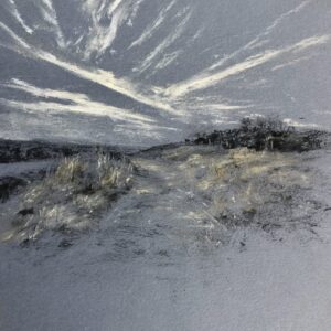 Community Art installation, Dorchester Festival: Winter evening from Castle Hill, Emma Coleman-Jones