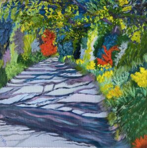 Trisha Scott: Rabbit Hill in Gauguin colours