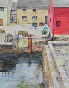 Margaret Horton: "Patterns of Orkney". Acrylic, 16" x 12", framed, £120