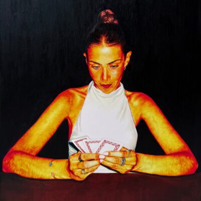 “the cards one”, Oil on Canvas, 150 x 100cm