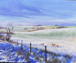 Caroline Ritson OAS, WOA: Snow on the Ridgeway
