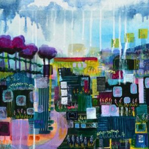 Susan Parkinson: In Pastures Green - Mixed Media on Canvas