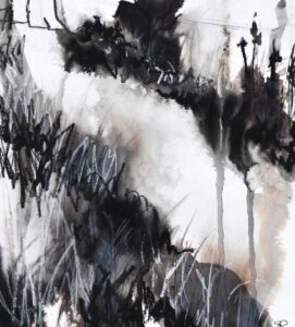 Susan Parkinson: Down The Lane - Graphite and Ink