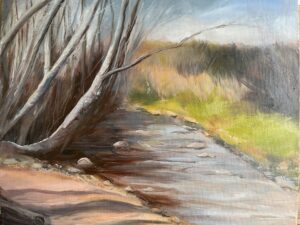 Amanda Bond OAS: INLET - oil on canvas