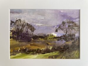 Amanda Bond OAS: MAUVE - oil on paper