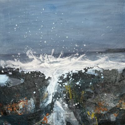 Seascape 50 x 50cm mixed media on canvas
