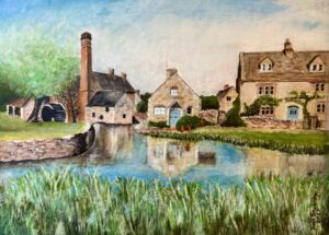 Dinah Trowbridge WOA: The Old Mill at Lower Slaughter, The Cotswolds, England